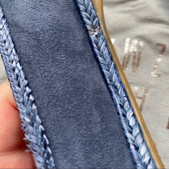 Stuart Weitzman denim blue loafers in suede - Picture 7 of 8